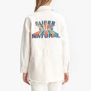 NEW Mother Superior The Triple Veteran Fray Denim Jacket (Sz XS) Act Natural